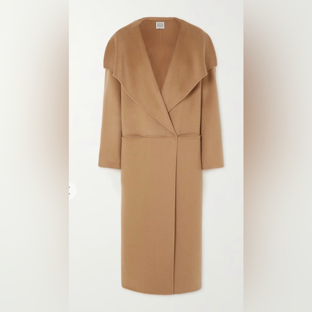 Toteme Signature Wool Coat - Camel, XS